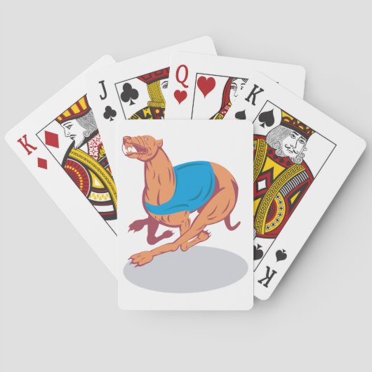 Cartes de jeu de course de lévriers (dos)