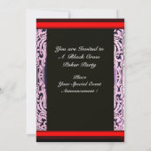 CARTES DE JEU DE CROW NOIR, VÊTEMENT DE CIRE ROUGE (Dos)