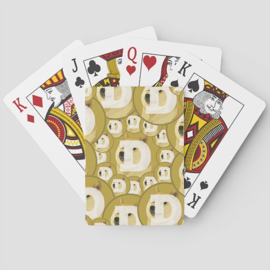 Cartes de jeu de Dogecoin (dos)