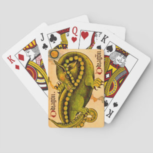 Cartes de jeu de dragon de dragon