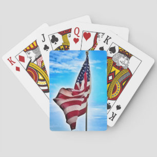 Cartes de jeu de drapeau américain