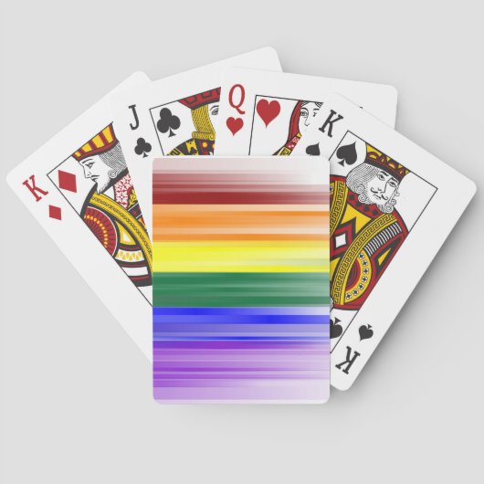 Cartes de jeu de drapeau d'arc-en-ciel (dos)