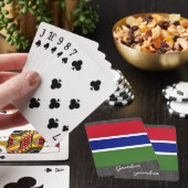 Cartes de jeu de drapeau de la Gambie (In Situ)