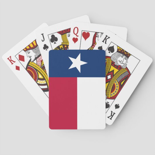 Cartes de jeu de drapeau d'état du Texas (dos)