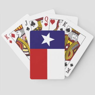 Cartes de jeu de drapeau d'état du Texas