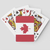 Cartes de jeu de drapeau du Canada (dos)
