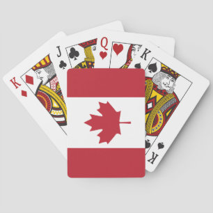 Cartes de jeu de drapeau du Canada
