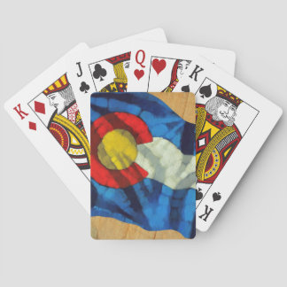 Cartes de jeu de drapeau du Colorado