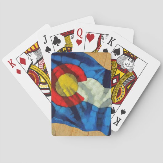 Cartes de jeu de drapeau du Colorado (dos)