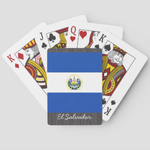Cartes de jeu de drapeau du Salvador