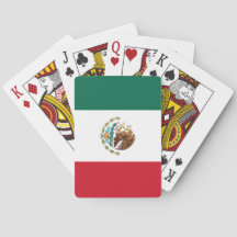 Cartes de jeu de drapeau mexicain
