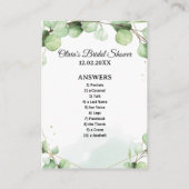 Cartes de jeu de Fête des mariées à esprits sales  (Dos)