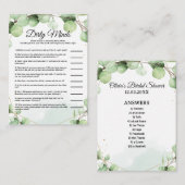 Cartes de jeu de Fête des mariées à esprits sales  (Devant / Derrière)