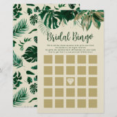 Cartes de jeu de Fête des mariées à thème tropical (Devant / Derrière)