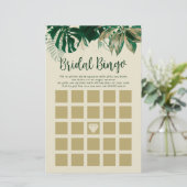 Cartes de jeu de Fête des mariées à thème tropical (Debout devant)