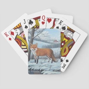 Cartes de jeu de Fox rouge