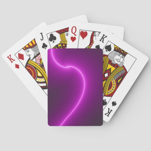 Cartes de jeu de fractale de décharge électrique (dos)
