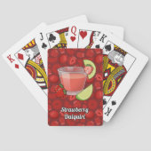 Cartes de jeu de fraises Daiquiri (dos)