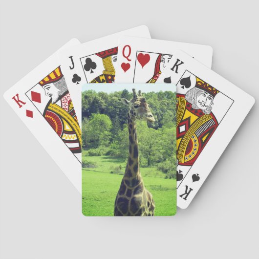 Cartes de jeu de girafe (dos)