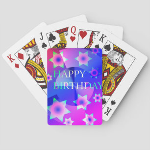 Cartes de jeu de joyeux anniversaire