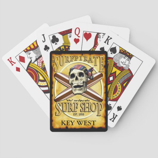 CARTES DE JEU DE KEY WEST (dos)