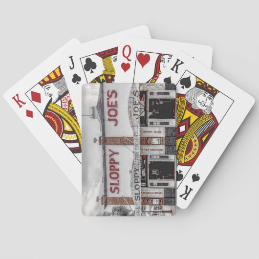 Cartes de jeu de Key West de Joe désordonné (dos)