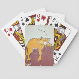 Cartes de jeu de Kitty Dormir
