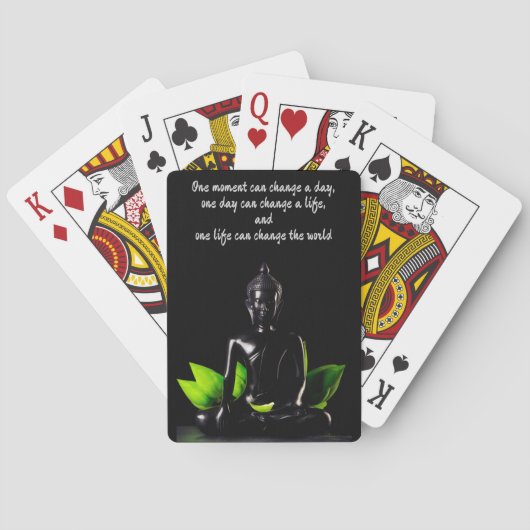 Cartes de jeu de la citation 2 de Bouddha (dos)