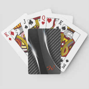 Cartes de jeu de la fibre 3 de carbone