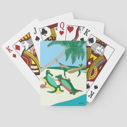Cartes de jeu de la plage Sandy Toes (dos)