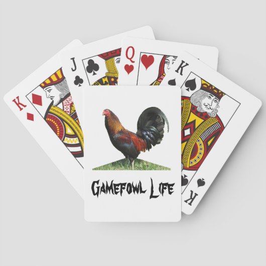 Cartes de jeu de la vie de Gamefowl (dos)