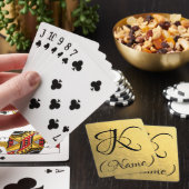 Cartes de jeu de l'initiale | d'or (In Situ)