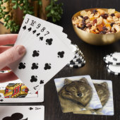 Cartes de jeu de loup d'hiver (In Situ)