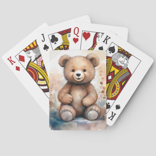 Cartes de jeu de l'ours en peluche (dos)