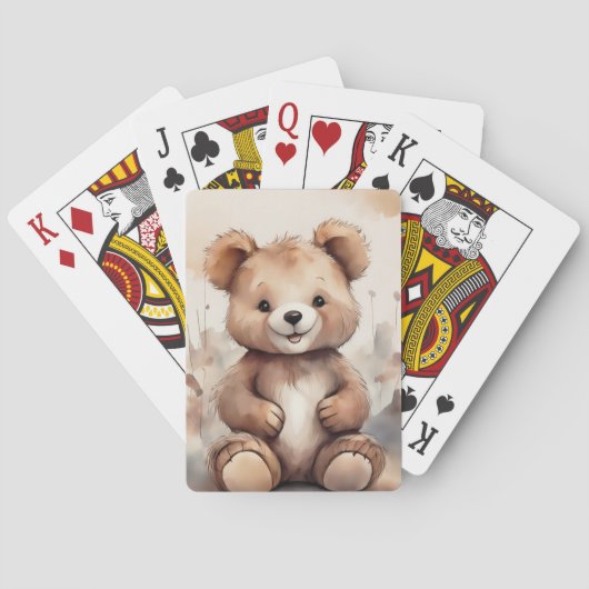 Cartes de jeu de l'ours en peluche (dos)