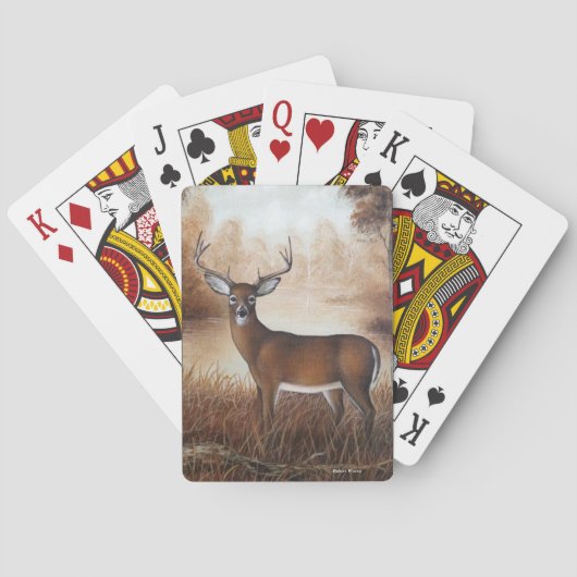 Cartes de jeu de mâle d'automne (dos)
