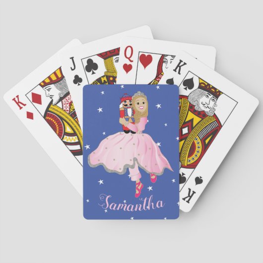 Cartes de Jeu de Noël Ballet de Nutcracker (dos)