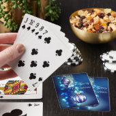 Cartes de Jeu de Noël Bleu (In Situ)