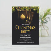 Cartes de Jeu de Noël Gold Black Casino (Debout devant)