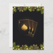 Cartes de Jeu de Noël Gold Black Casino (Dos)