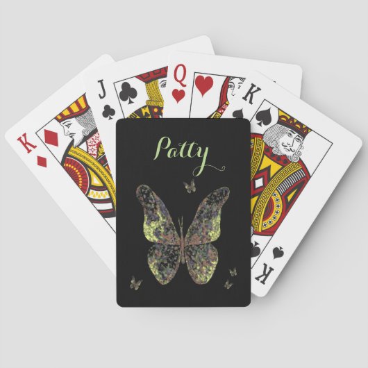Cartes de jeu de papillon pour Patty (dos)