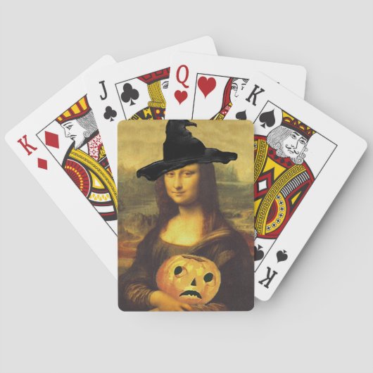 Cartes de jeu de partie d'amusement de sorcière de (dos)