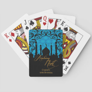 Cartes de jeu de partie de mille et une nuits