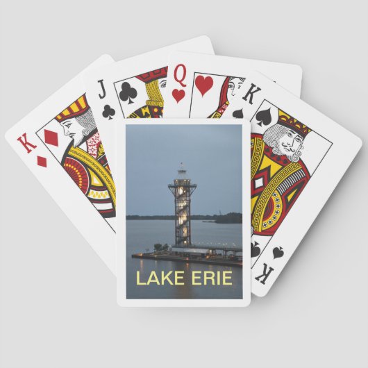 Cartes de jeu de phare du lac Érié (dos)