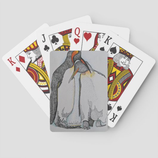 Cartes de jeu de pingouin, cartes de conception de (dos)