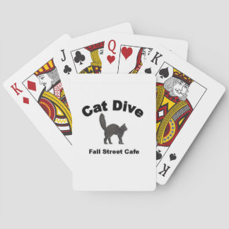 Cartes de jeu de piqué de chat