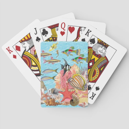 Cartes de jeu de poissons (dos)