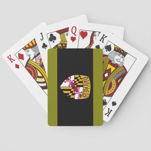 Cartes de jeu de police d'état du Maryland (dos)