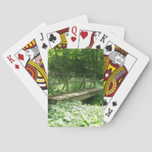Cartes de jeu de pont de forêt