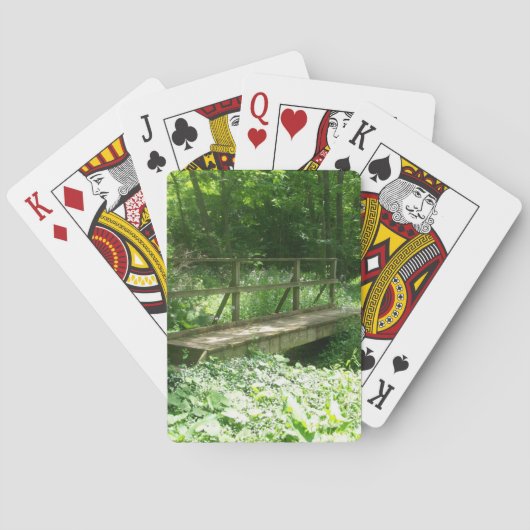 Cartes de jeu de pont de forêt (dos)